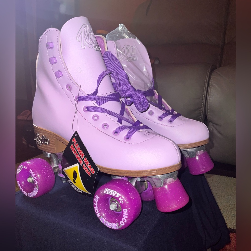 Retro Crazy Purple Roller Skates